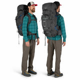 Osprey Aether Plus 70 Men's Hiking Mountaineering Backpack in use