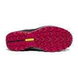 Saucony Women's Peregrine 10 Trail Running Shoe Black Barberry sole view