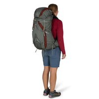 Osprey Eja 58 Litre Women's Ultralight Hiking Backpack in use on back