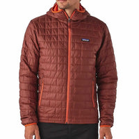 Patagonia Men's Nano Puff Hoody Jacket, latest model - windproof light insulated jacket - Seven Horizons