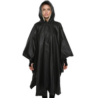 XTM Stash Poncho in use black